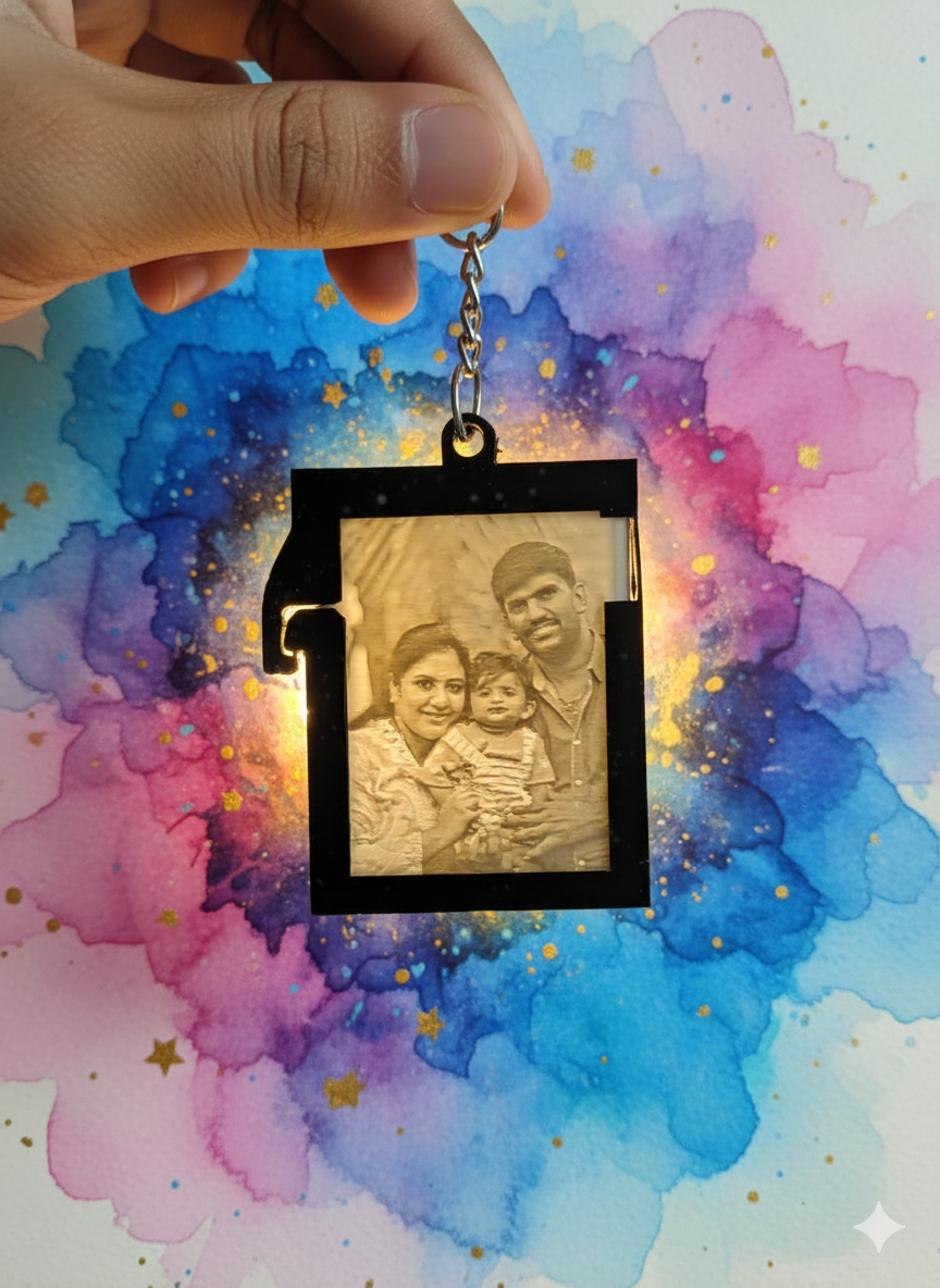 Custom photo keychain