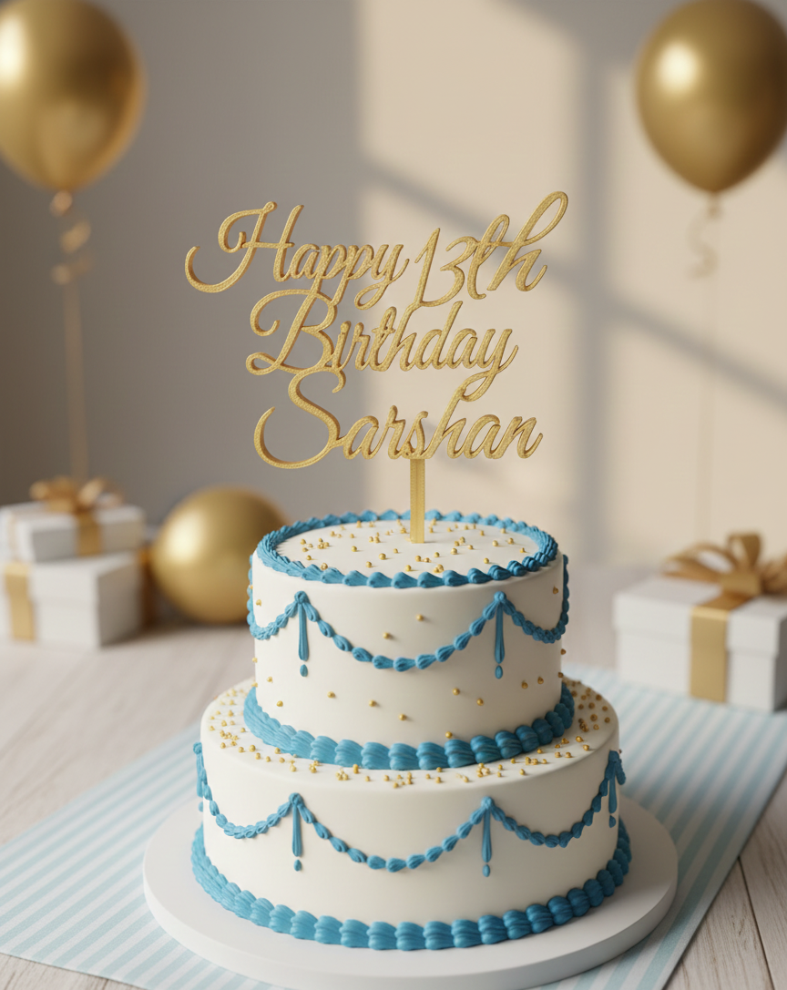 Birthday cake topper